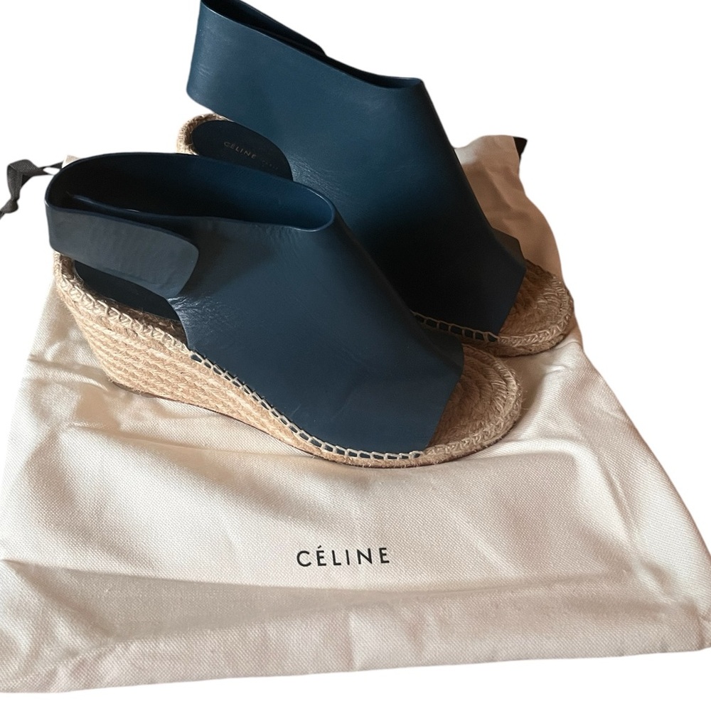 Celine Teal Espadrilles